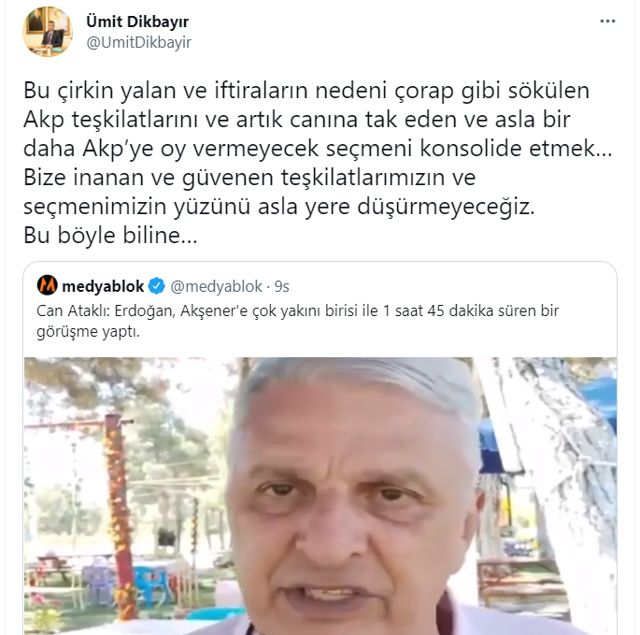İYİ Parti'den Can Ataklı'nın yalanına sert cevap! Seçmenimizin yüzünü yere düşürmeyiz! - Resim: 0