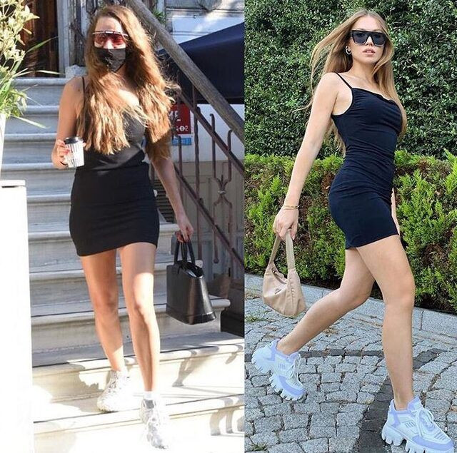 Duygu Özaslan Serenay Sarıkaya'ya özendi süper minisiyle pozunu verdi - Resim: 3