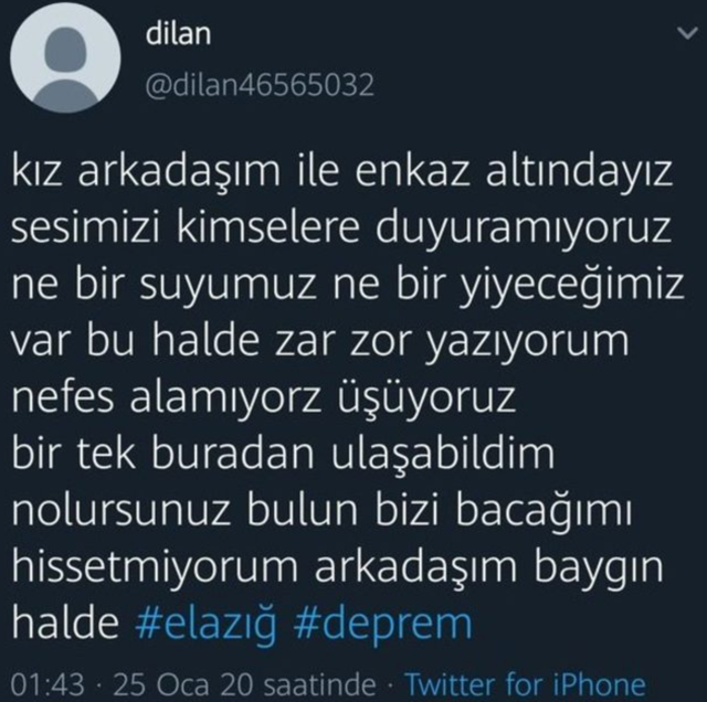 Provokatif paylaşımlara soruşturma başlatıldı! 'Enkaz altındayım' - Resim: 2