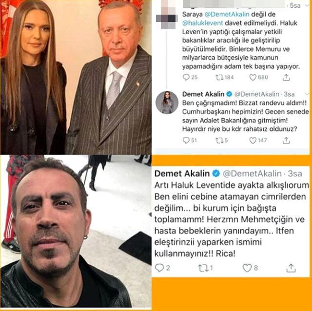 Cumhurbaşkanı Erdoğan'ı ziyaret eden Demet Akalın'ı Haluk Levent paylaşımı kızdırdı - Resim: 2