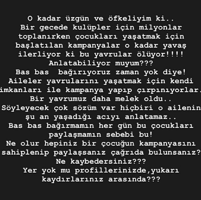 Bergüzar Korel spor kulüplerine bağış yapılıp hasta çocuklara yapılmamasına isyan etti - Resim: 2