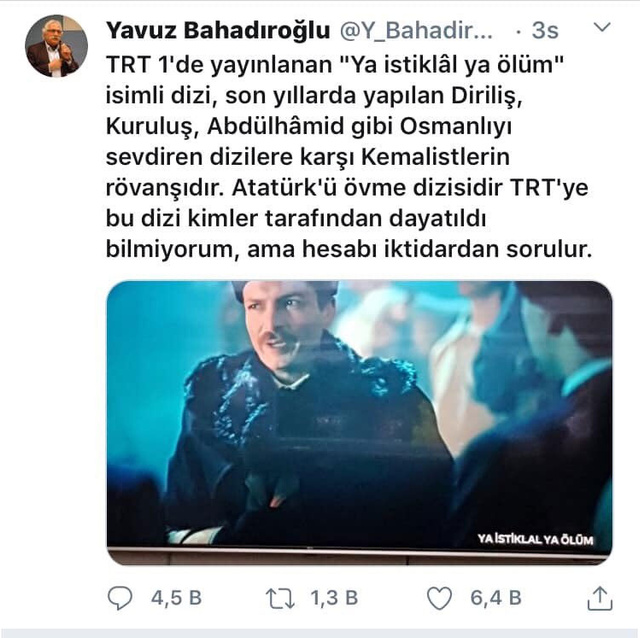 Yavuz Bahadıroğlu olay paylaşımını sildi - Resim: 0