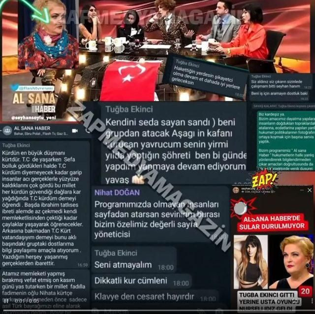 FLASH TV Al Sana Haber'de Nihat Doğan-Tuğba Ekinci Türk-Kürt kavgası WhatsApp'a taşındı - Resim: 4