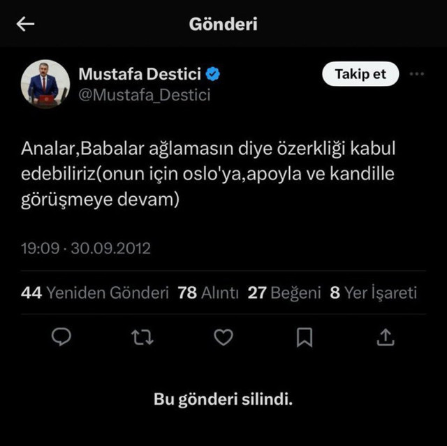 BBP lideri Mustafa Destici 'özerklik' istemiş! Apar topar sildi ama... - Resim: 1