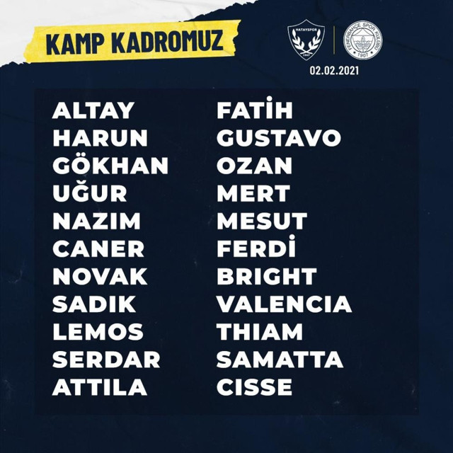 Fenerbahçe'nin Hatayspor kafilesi! Mesut Özil... - Resim: 0