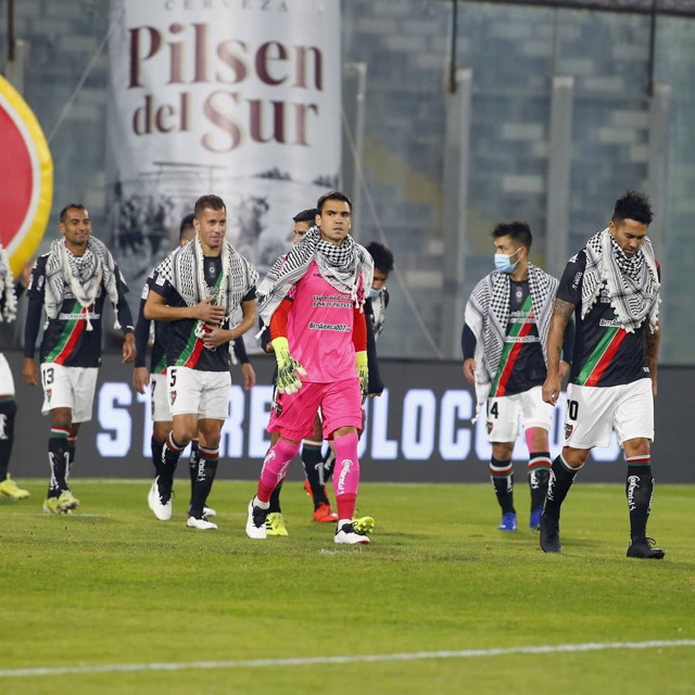 Deportivo Palestino'dan Filistin halkına puşili destek - Resim: 0