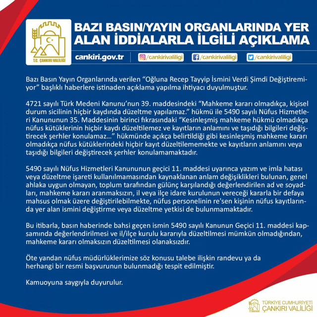 Çankırı Valiliğinden Cumhuriyet ve Sözcü gazetelerinde yer alan habere yalanlama - Resim: 2