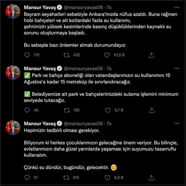 Ankara'da 'su yasağı' geliyor! Mansur Yavaş'tan bomba açıklama - Resim: 0