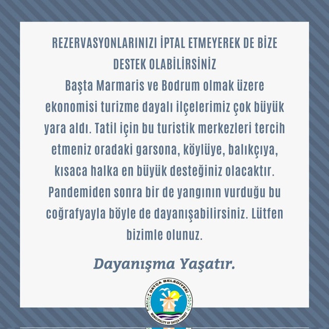 Orman yangını bölgelerinden tatilcilere çağrı: Lütfen iptal etmeyin! - Resim: 0
