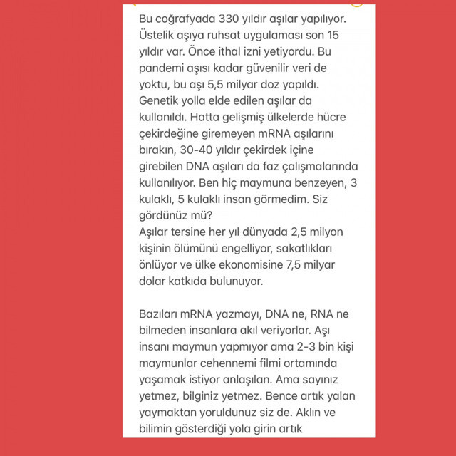 Mehmet Ceyhan'dan tepki geldi! Erbakan da söylemişti! Aşılar maymunlaştırıyor mu? - Resim: 0