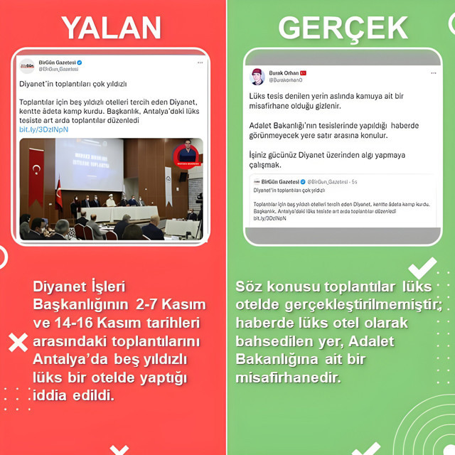 Birgün'ün Diyanet toplantısını lüks oteldeymiş gibi yansıtması tepki çekti - Resim: 0
