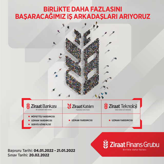 Ziraat Bankası farklı pozisyonlardan tam 460 personel alımı yapacak - Resim: 0