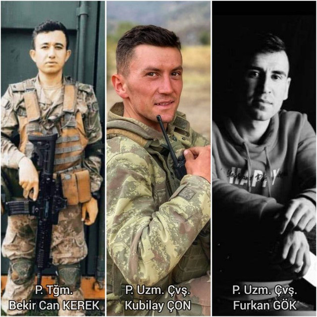 Pençe Kilit'te bir acı haber daha geldi Üç şehidimiz var Fırat Kalkanı'nda bir polis şehit - Resim: 1