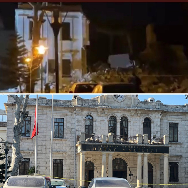 Depremde tarihi Hatay Valiliği binası yıkıldı! Deniz Zeyrek son halini paylaştı - Resim: 0