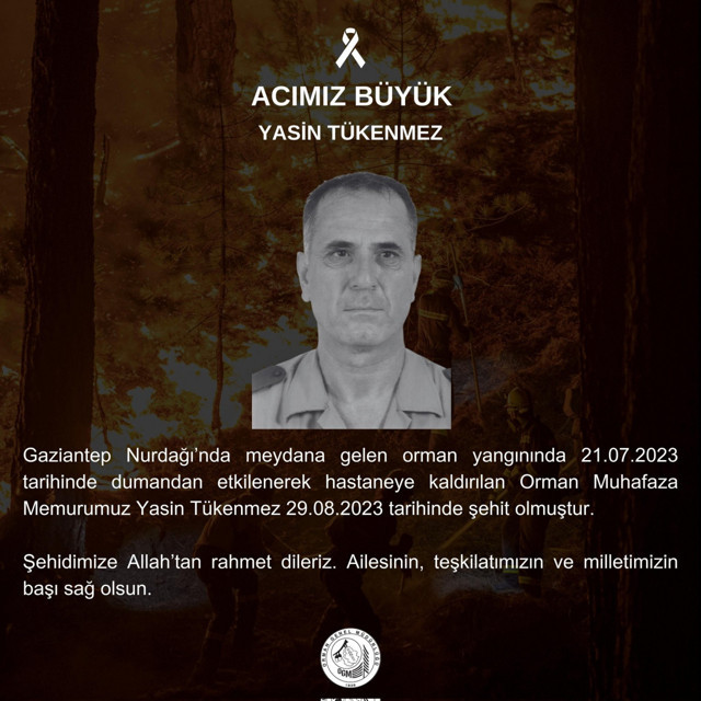 Yangına müdahale ederken dumandan etkilenen orman memuru kurtarılamadı - Resim: 2