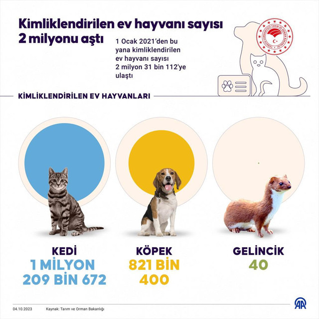 Kimliklendirilen ev hayvanı sayısı 2 milyonu aştı - Resim: 0