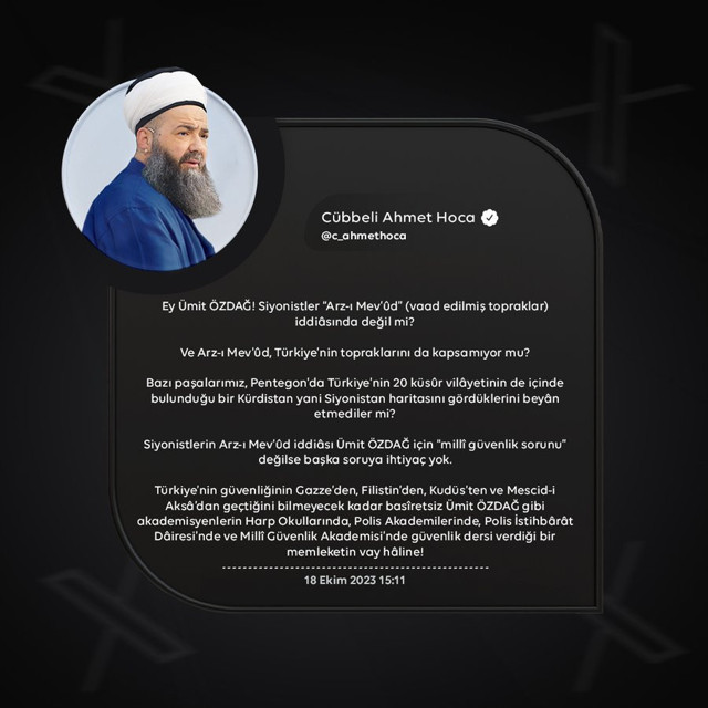 Cübbeli Ahmet Hoca ile Ümit Özdağ birbirine girdi! Konu Gazze'deki katliam... - Resim: 2