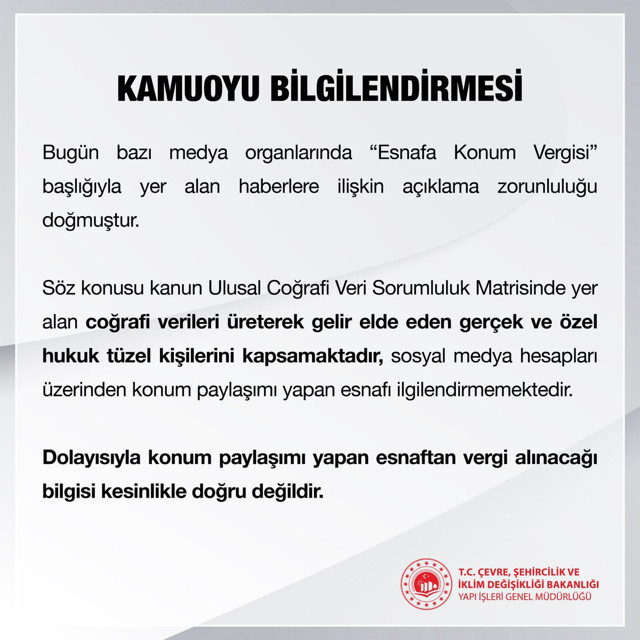 Esnaf konum vergisi mi ödeyecek? Bakanlıktan resmi açıklama geldi - Resim: 0