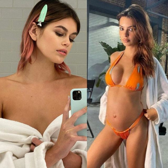 İlk kez doğum anlarını paylaştı! Emily Ratajkowski'nin pozlarına beğeni yağdı - Resim: 4