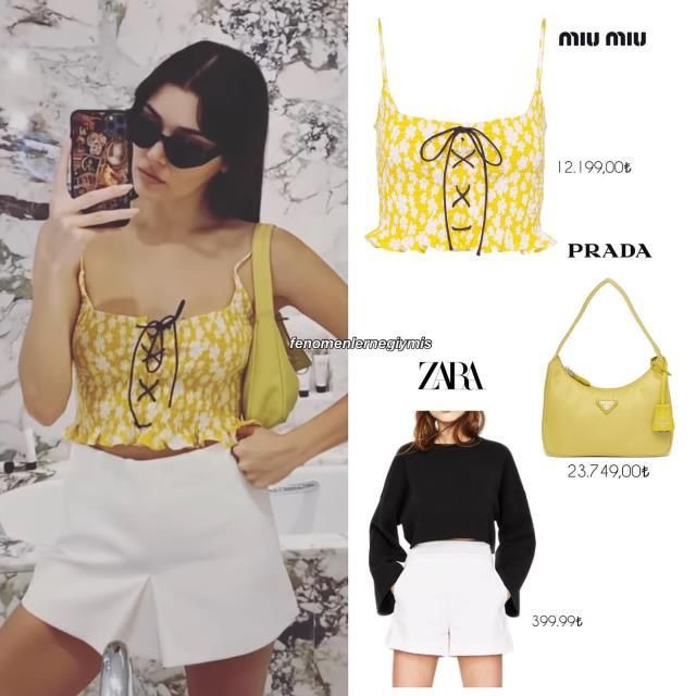 Hande Erçel'in mini bluzu hem yürek hem cep yaktı ip askılı bluzun fiyatı olay - Resim: 4