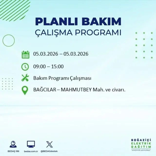 İstanbul’da 22 ilçede elektrik kesintisi | İstanbul'da hangi ilçelerde elektrik kesilecek? - Resim: 3