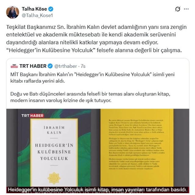 İbrahim Kalın’dan yeni kitap: Heidegger’in kulübesine yolculuk - Resim: 1