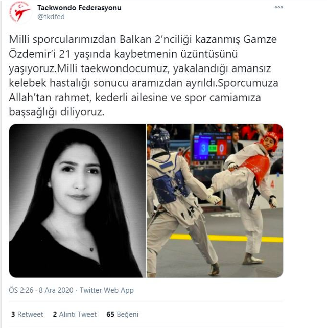 Gamze Özdemir kimdir kaç yaşında milli tekvandocu neden öldü? - Resim: 0