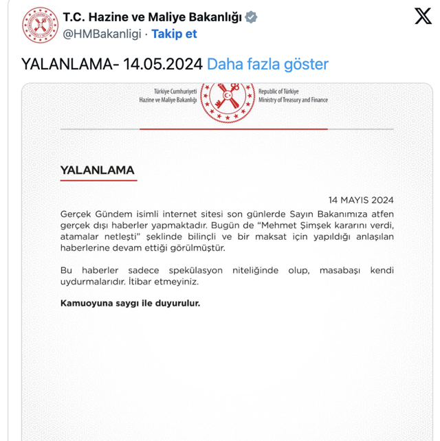 Hazine ve Maliye Bakanlığı'ndan Hafize Gaye Erkan açıklaması - Resim: 0