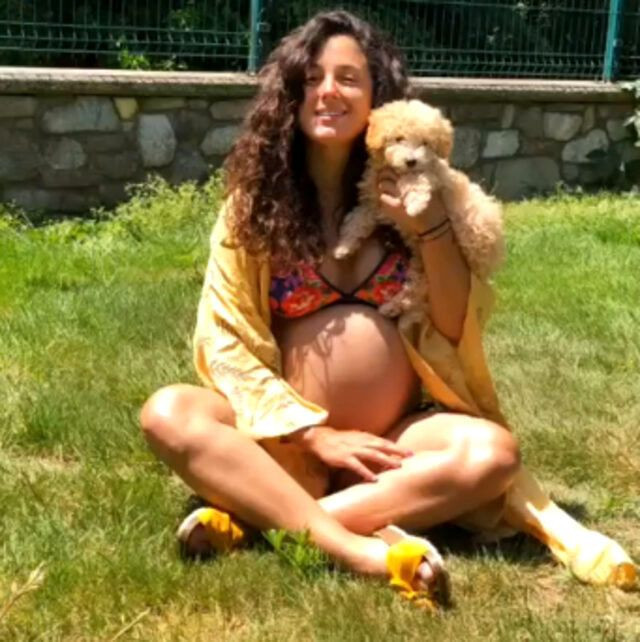 9 aylık hamile olan Cansu Tosun bikinili hamilelik pozlarını böyle paylaştı - Resim: 2