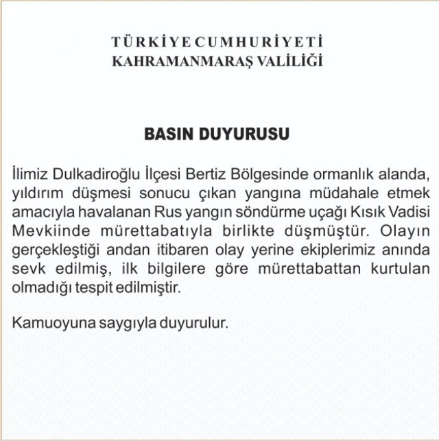 Kahramanmaraş'ta yangın söndürme uçağı dağa çarparak düştü! 8 kişi hayatını kaybetti - Resim: 0