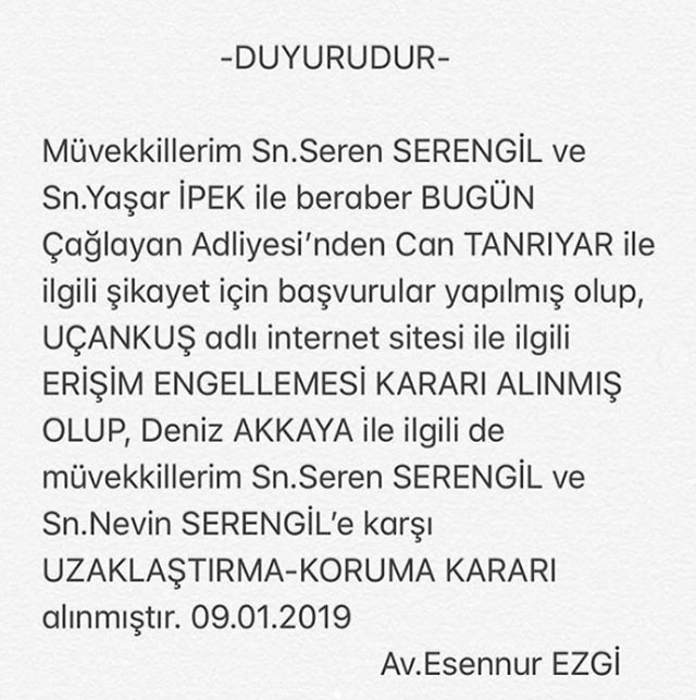 Seren Serengil ile Yaşar İpek arasında neler oluyor? Takipten çıkarma ve mahkeme... - Resim: 2