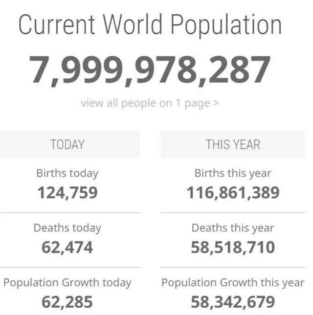 BM son rakamları açıkladı! Dünya nüfusu 8 milyara ulaştı: İşte nüfusu en kalabalık olan ülke! - Resim: 0