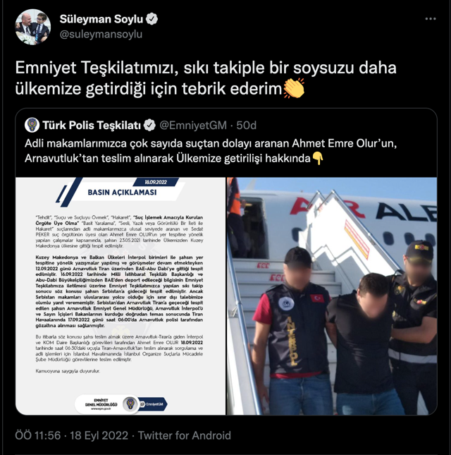 Sedat Peker'in sosyal medya paylaşımlarını yapan Emre Olur Türkiye'ye getirildi - Resim: 2