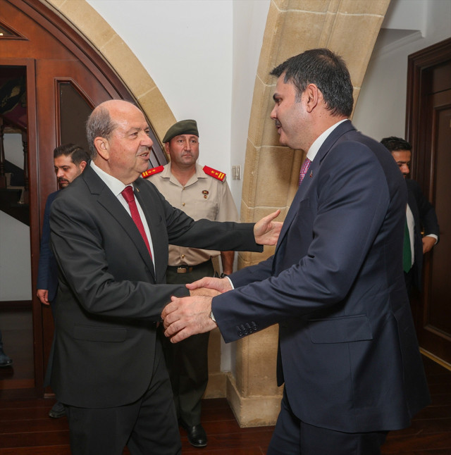 KKTC Cumhurbaşkanı Ersin Tatar, Bakan Murat Kurum'u kabul etti - Resim: 1