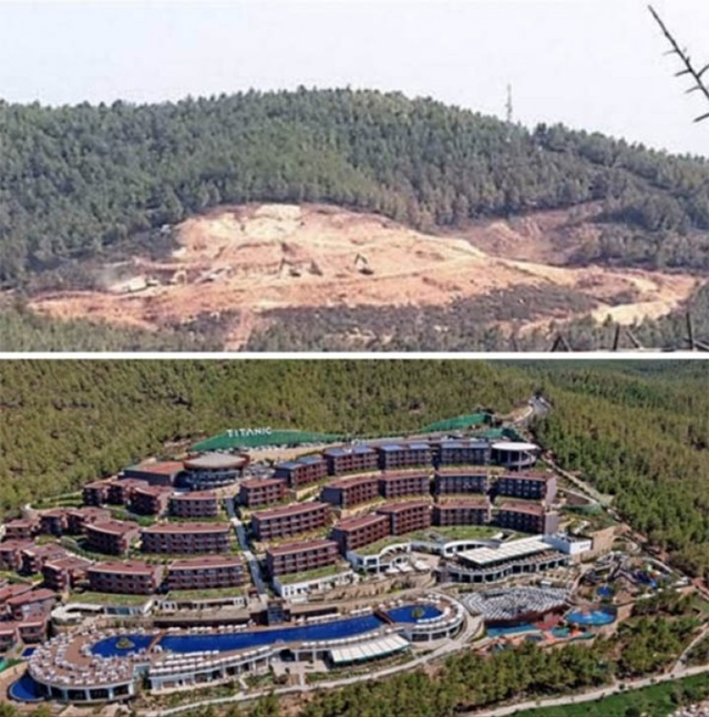 Bodrum yangını kısmen kontrol altına alındı! Alevler 5 yıldızlı lüks otele sıçradı - Resim: 0