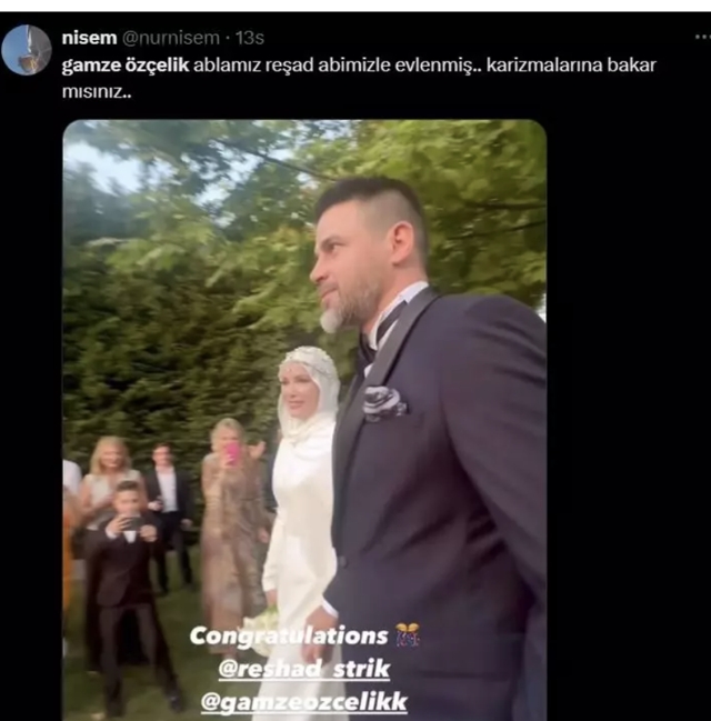 Sürpriz nikah... Gamze Özçelik ile Reshad Strik evlendi - Resim: 1