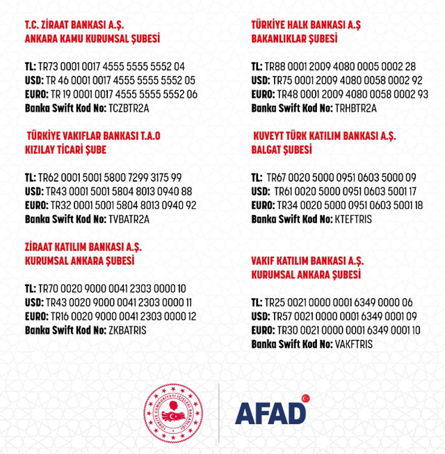 Deprem bölgesine yardım nasıl yapılır? AFAD'ın bağış için banka SMS bilgileri: Yaz gönder... - Resim: 1