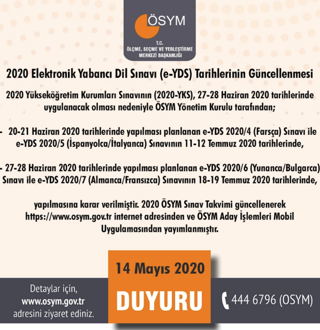 ÖSYM açıkladı! 2020 YKS kılavuzu güncellendi - Resim: 1