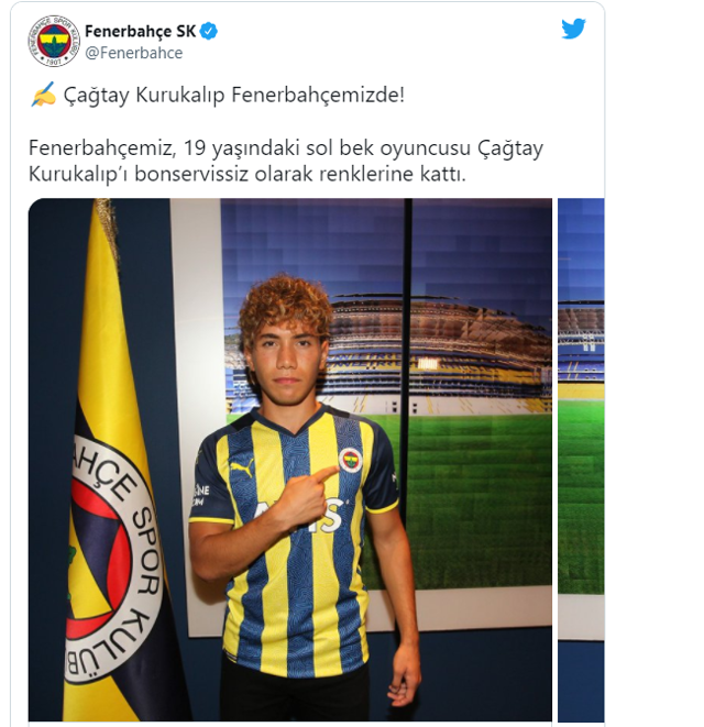 Fenerbahçe 19 yaşındaki Çağtay Kurukalıp transfer etti - Resim: 0