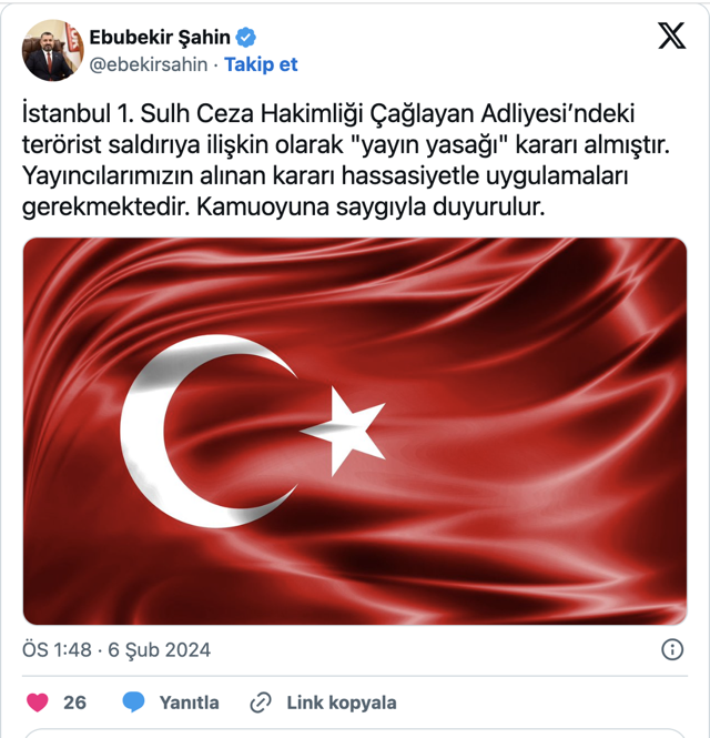 Çağlayan saldırısına yayın yasağı getirildi - Resim: 0