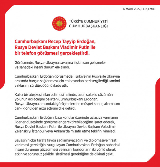 Cumhurbaşkanı Erdoğan ve Putin görüşmesi için flaş açıklama - Resim: 0