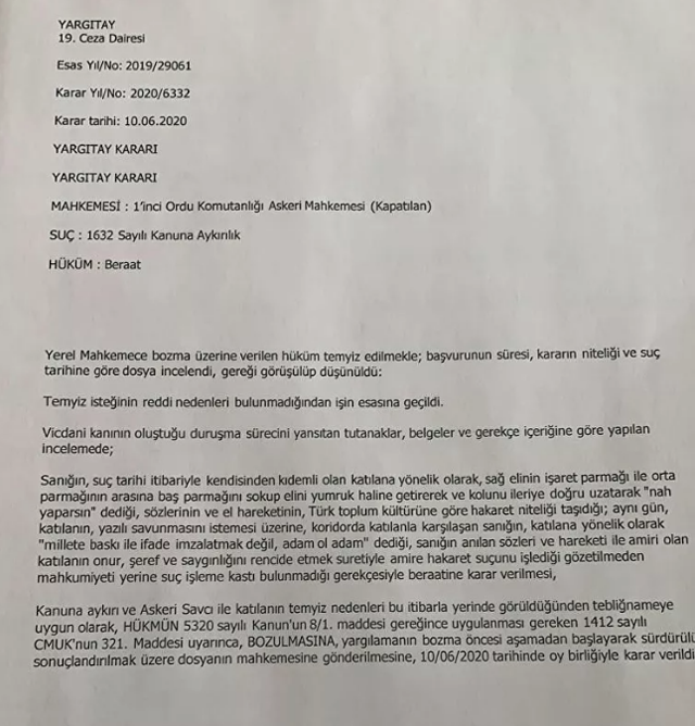 Yargıtay, 'Nah' hareketini suç saydı! Yaparken çok dikkat edin - Resim: 0