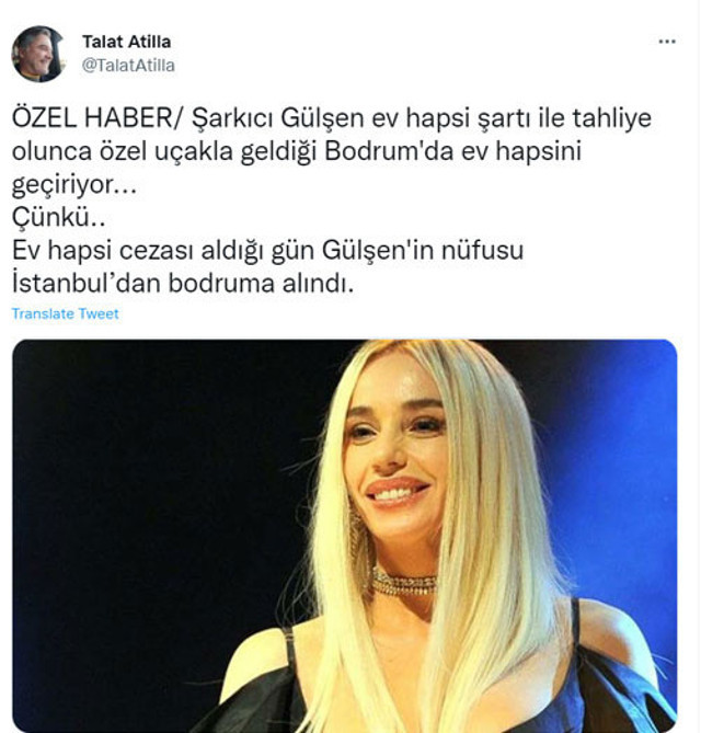 Şarkıcı Gülşen ev hapsi cezası için ikametgah adresini değiştirmiş! - Resim: 0