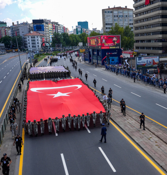 Gurulandıran tören! Ankara'da 30 Ağustos Zafer Bayramı dolayısıyla resmi geçit yapıldı - Resim: 1