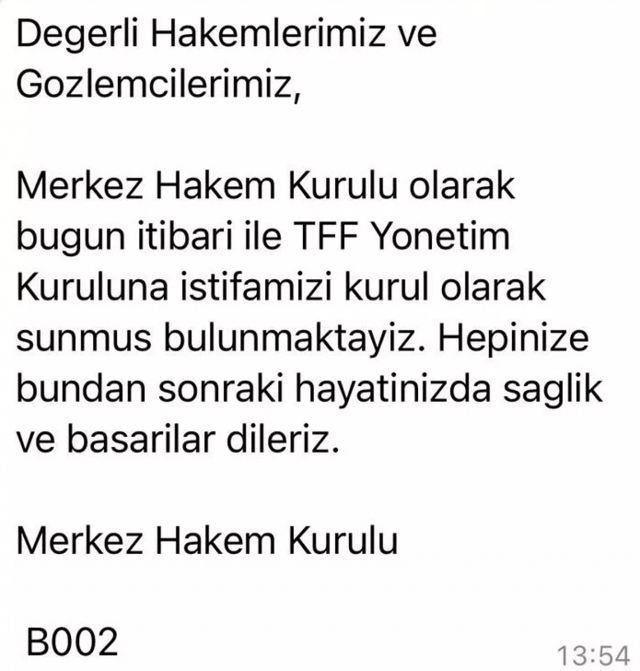 Merkez Hakem Kurulu Başkanı Serdar Tatlı İstifa etti - Resim: 0