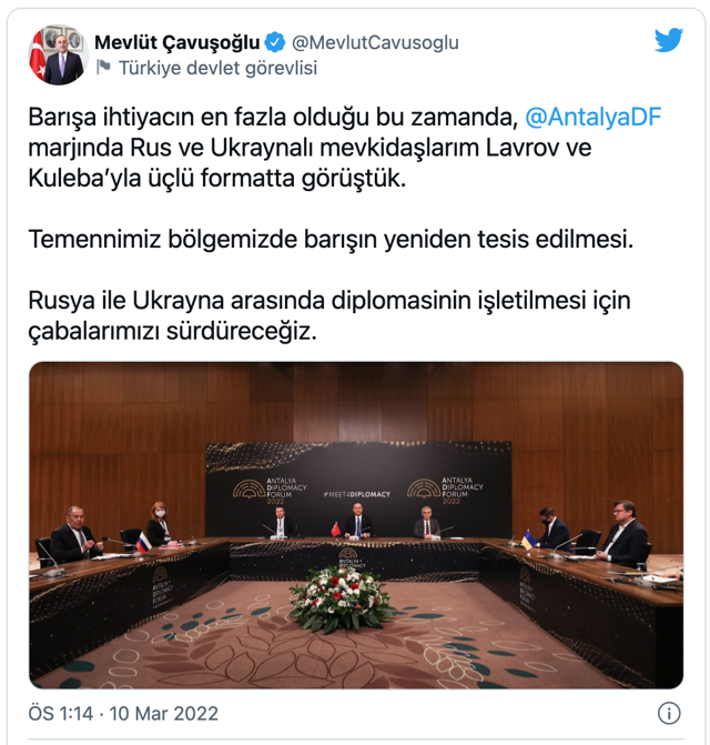 Antalya'da kritik zirve! Anlaşma çıkmadı Ukrayna ve Rusya görümeye devam edecek - Resim: 0