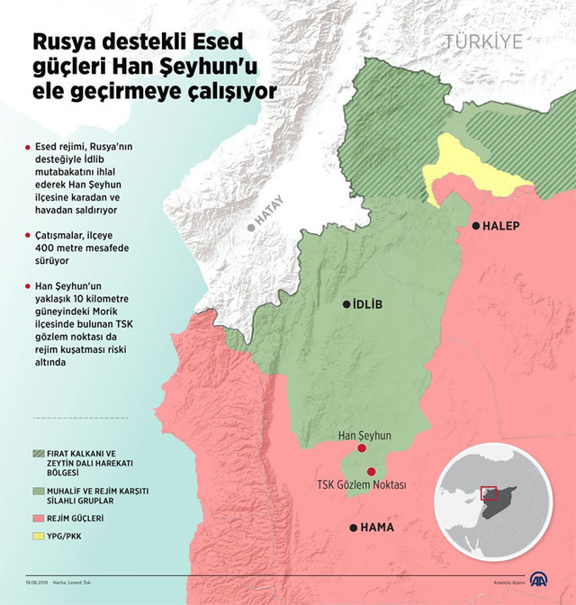 Suriye ordusu Han Şeyhun'a girdi iddiası - Resim: 0