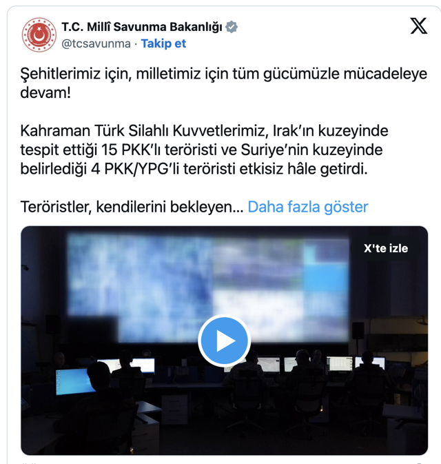 MSB duyurdu: Irak ve Suriye'de 19 terörist etkisiz - Resim: 0