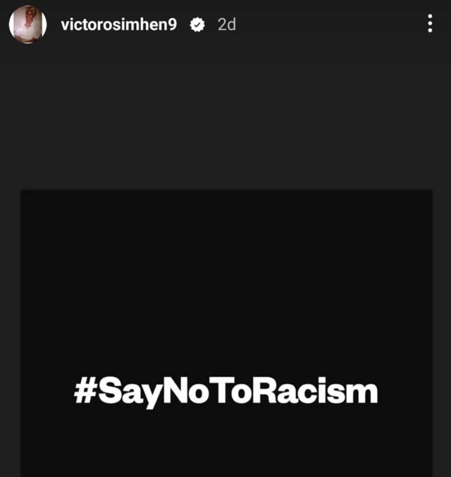 Osimhen, Mourinho'nun sözlerine sosyal medyadan tepki gösterdi - Resim: 0