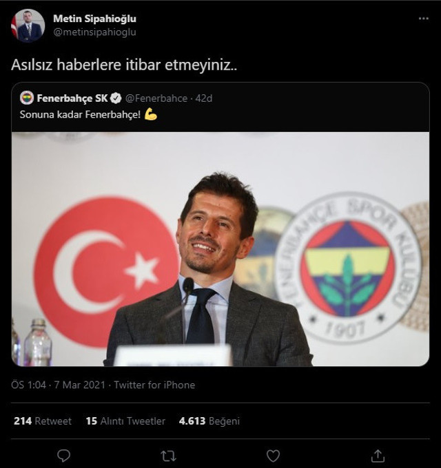 Emre Belözoğlu Fenerbahçe'den istifa etti iddiası olay oldu! Kulüpten açıklama yapıldı - Resim: 1
